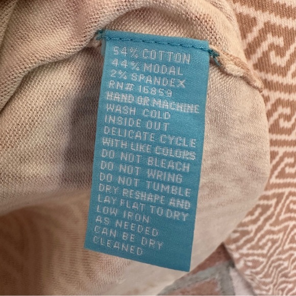 J. McLaughlin Long Sleeve Crewneck Sweater Button Arm Women’s Small Tan - Picture 5 of 11